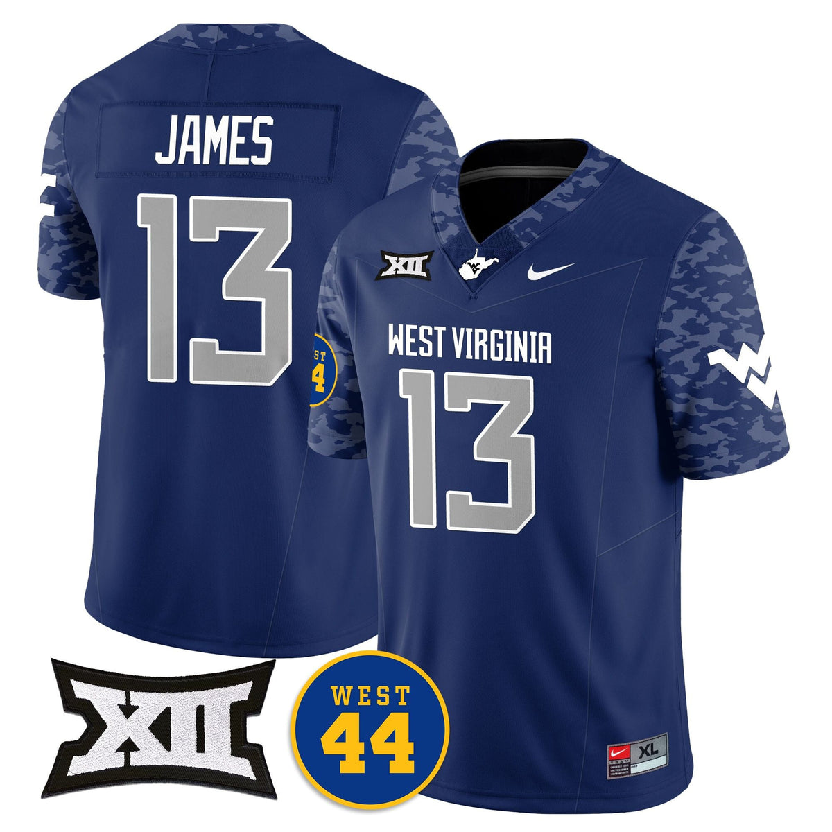 Women's West Virginia Mountaineers 2024 Vapor Limited Jersey - All Stitched - Honor Jerry West - image 17