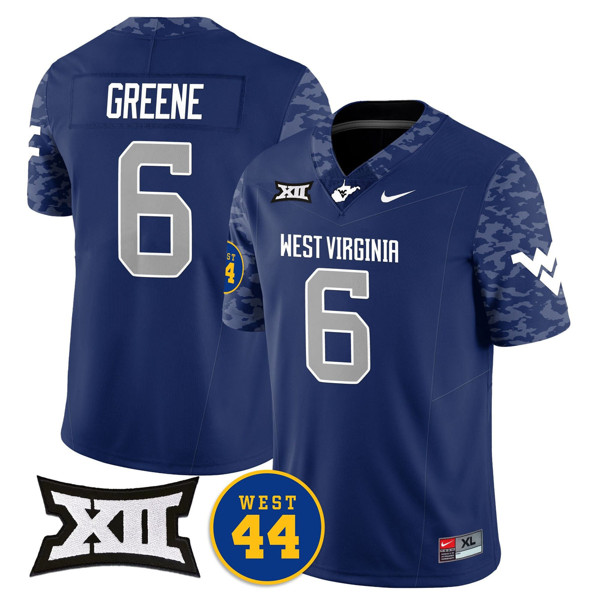 Men's West Virginia Mountaineers 2024 Vapor Limited Jersey - All Stitched - Honor Jerry West - image 16