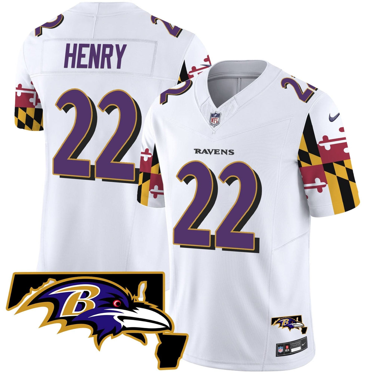 BAL Maryland Flag Vapor Limited Jersey V2 - image 9