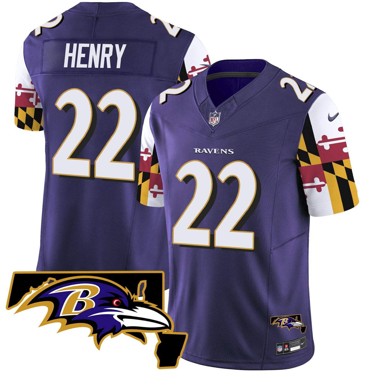 BAL Maryland Flag Vapor Limited Jersey V2 - image 1