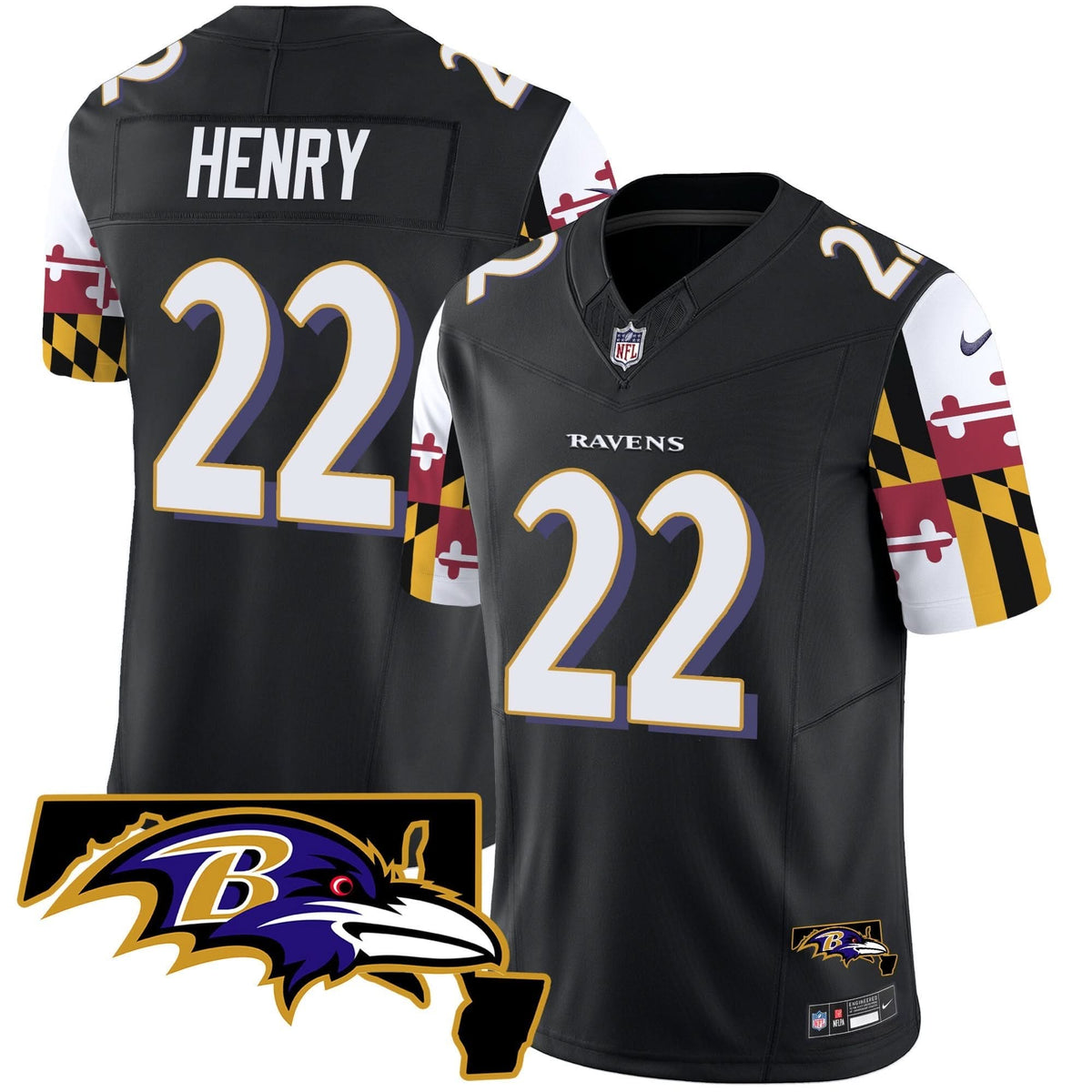 BAL Maryland Flag Vapor Limited Jersey V2 - image 17