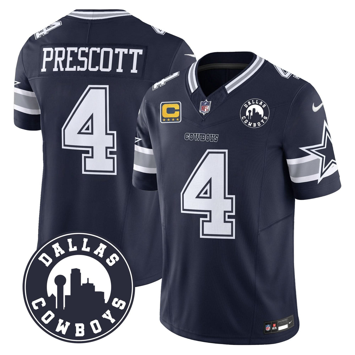 DAL "Dallas City" Patch Vapor Limited Jersey - image 2