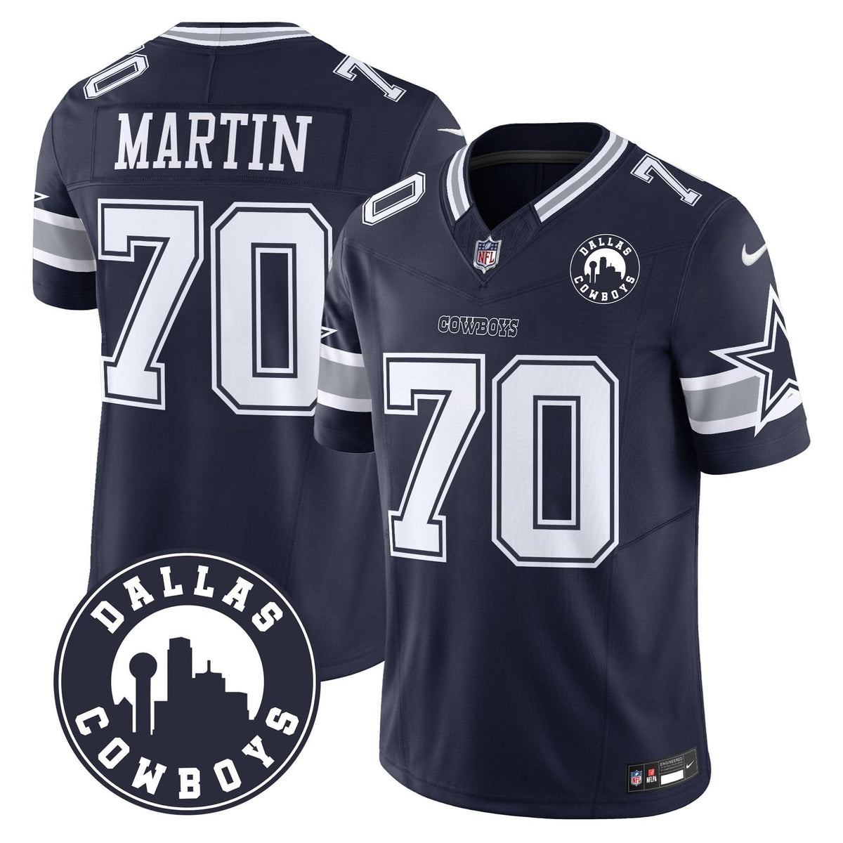 DAL "Dallas City" Patch Vapor Limited Jersey - image 7