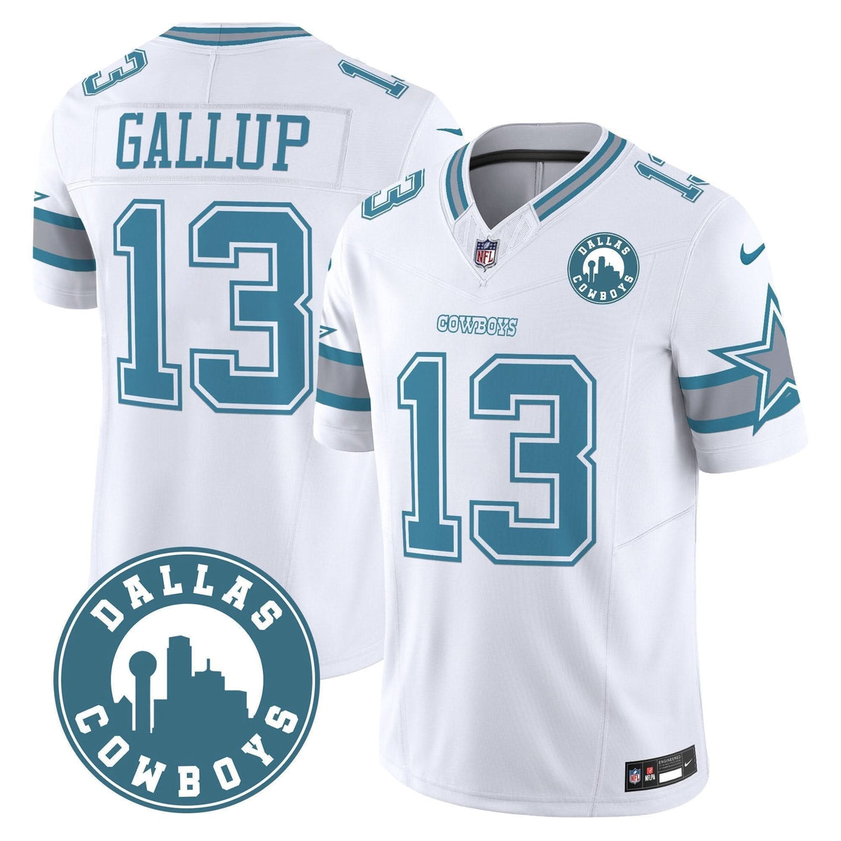 DAL "Dallas City" Patch Vapor Limited Jersey - image 34