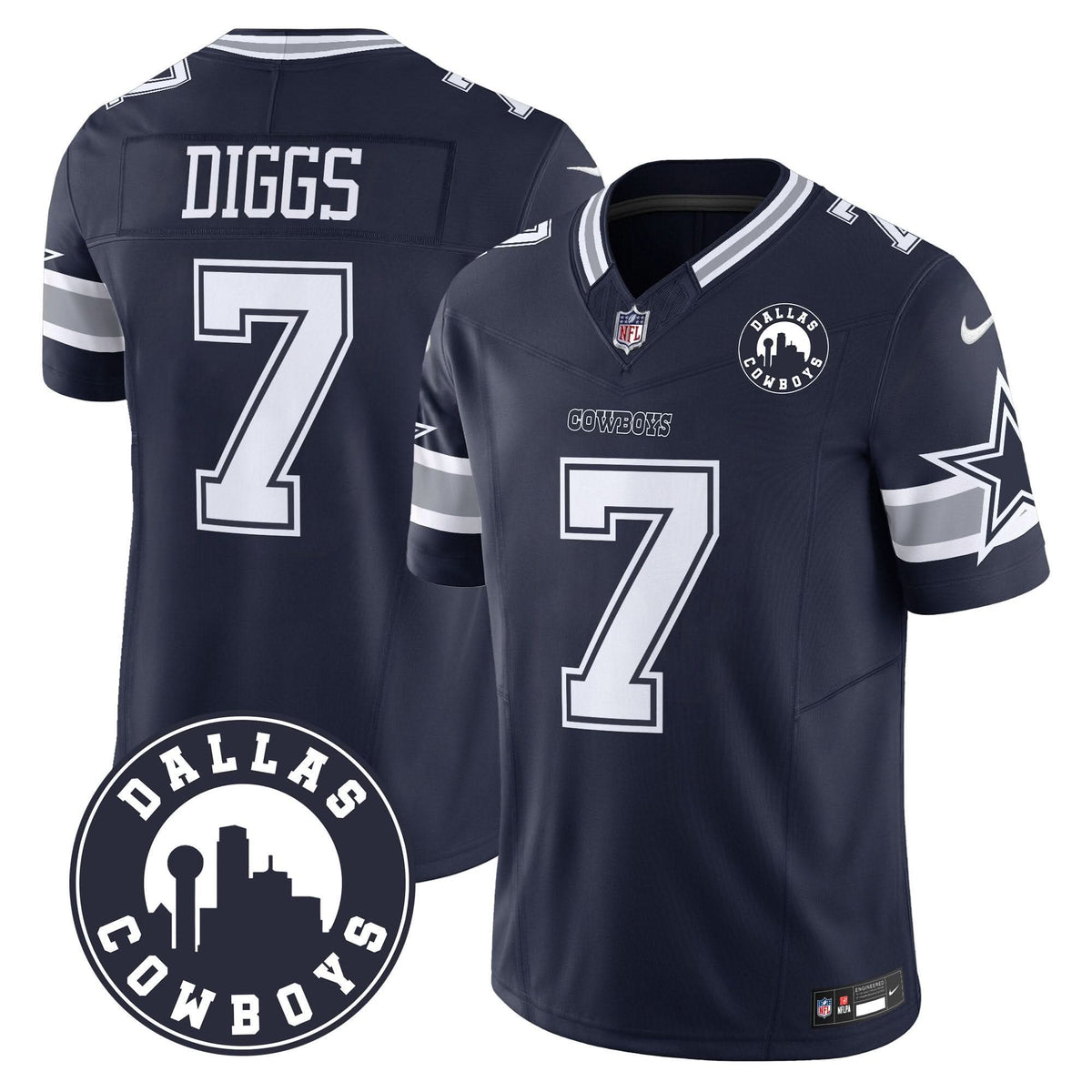 DAL "Dallas City" Patch Vapor Limited Jersey - image 4