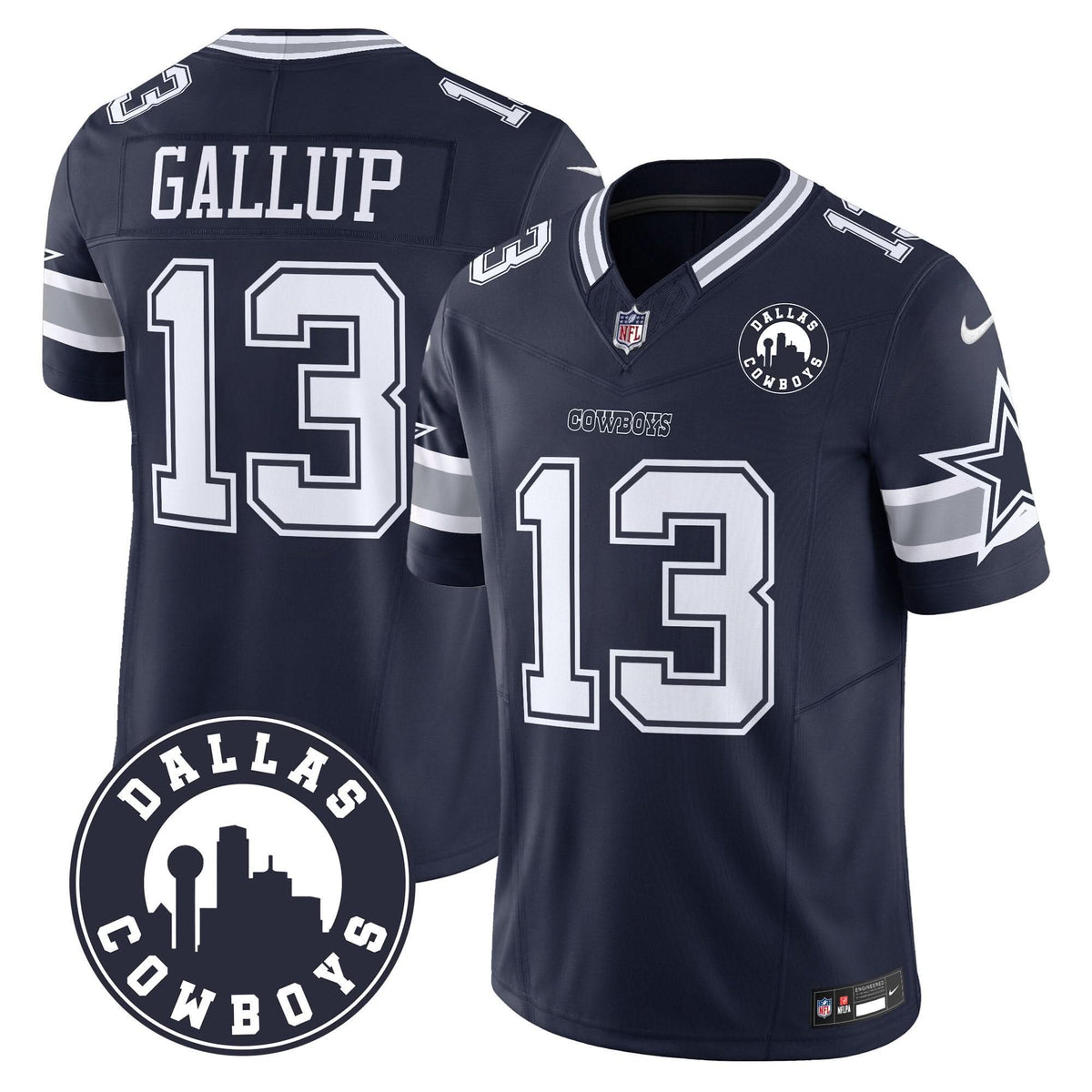 DAL "Dallas City" Patch Vapor Limited Jersey - image 6