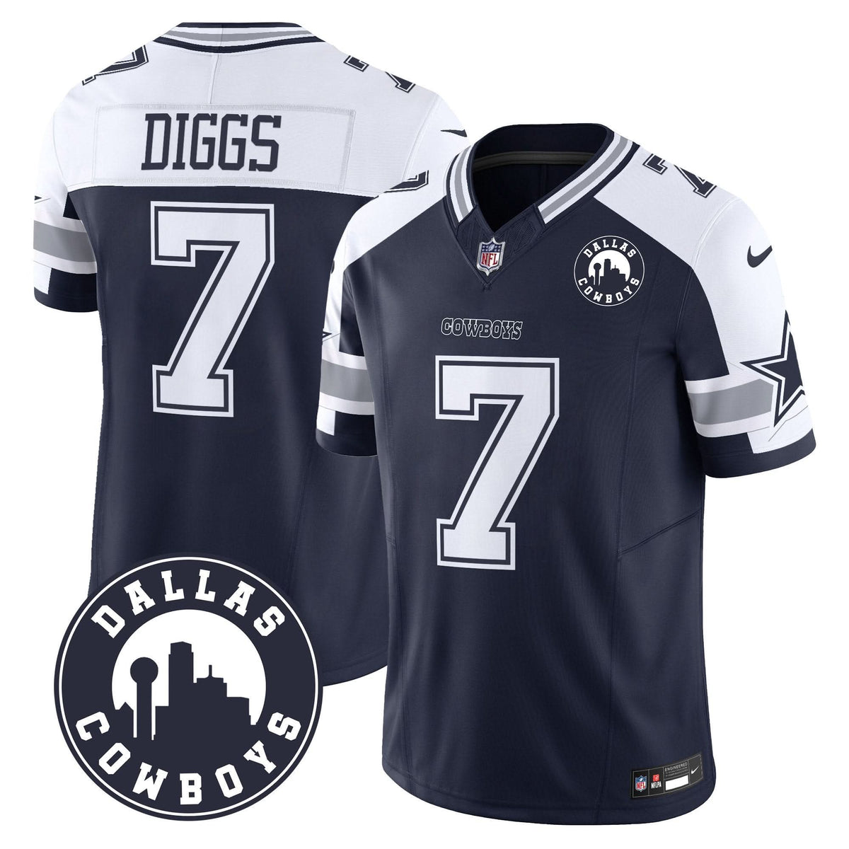 DAL "Dallas City" Patch Vapor Limited Jersey - image 25