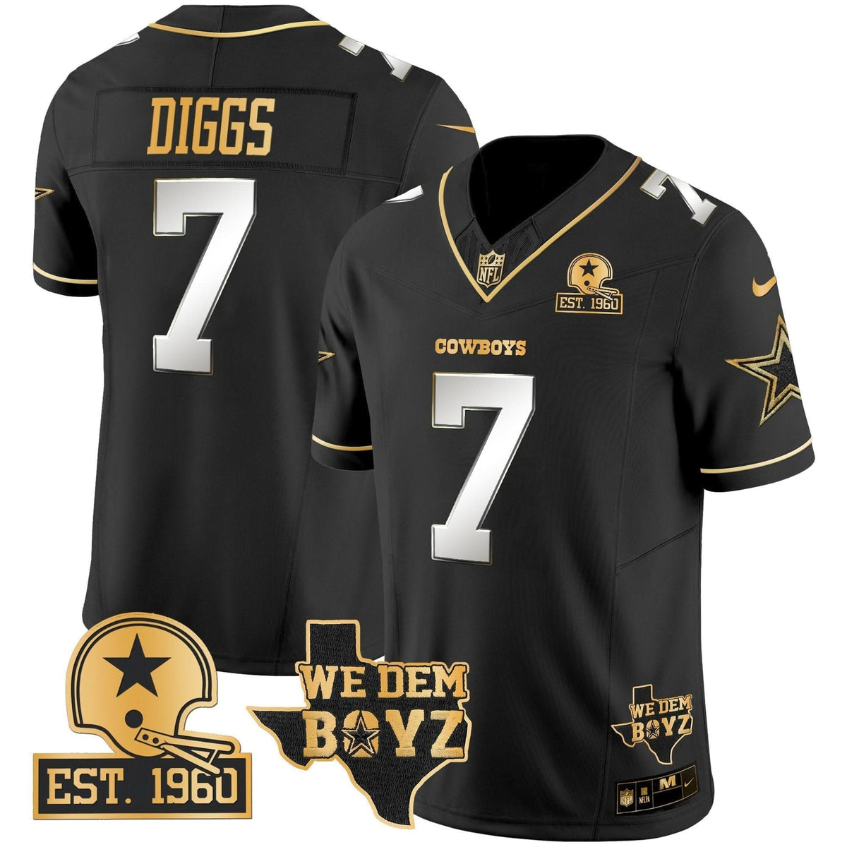 DAL Est. 1960 & We Dem Boyz Patch Gold Vapor Limited Jersey V2 - image 31