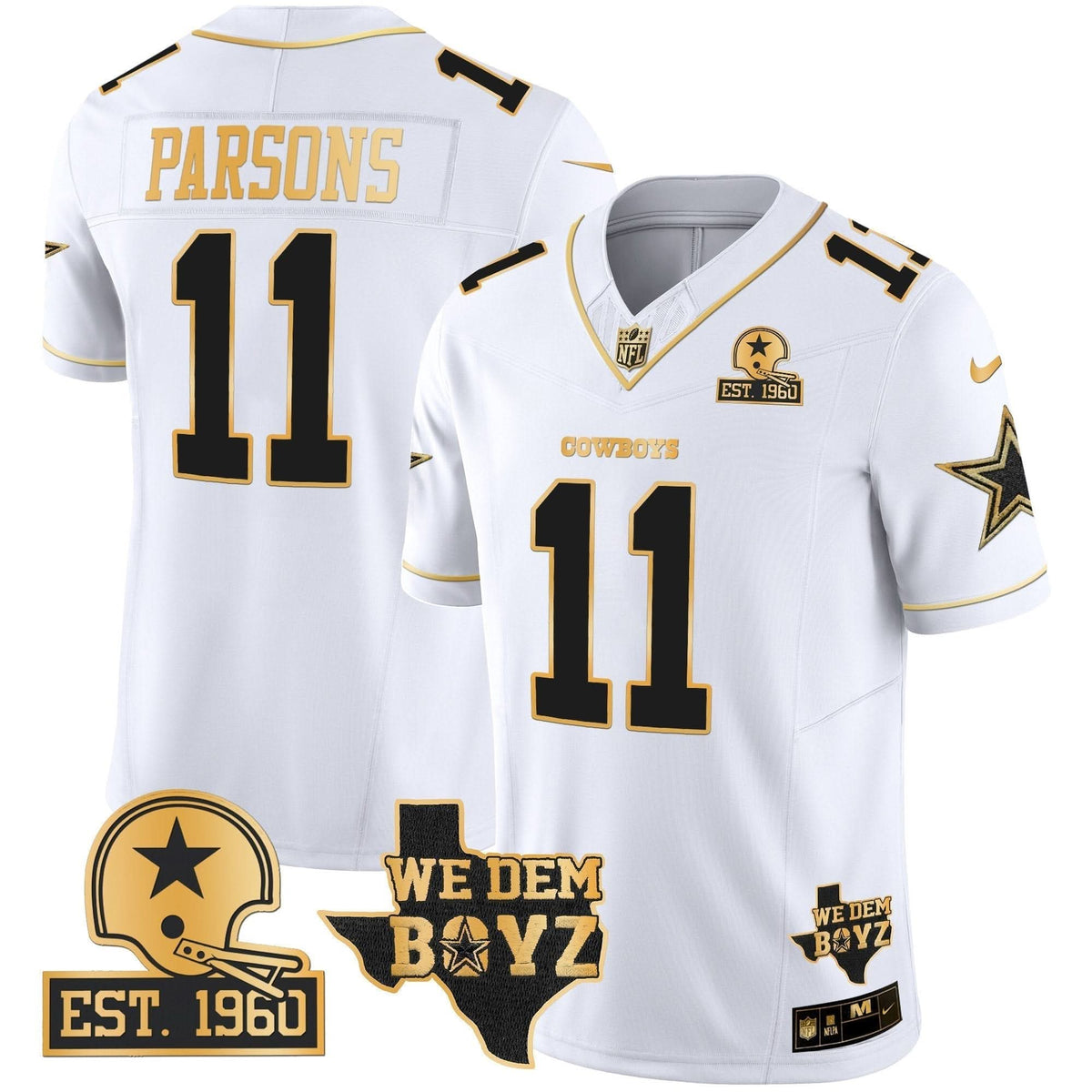 DAL Est. 1960 & We Dem Boyz Patch Gold Vapor Limited Jersey V2 - image 45