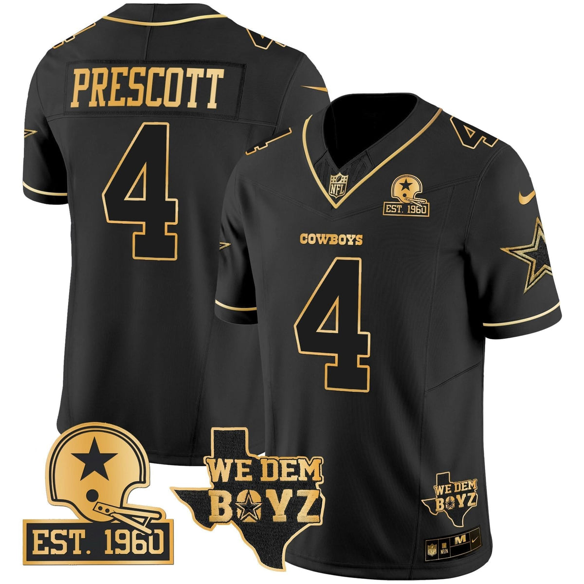 DAL Est. 1960 & We Dem Boyz Patch Gold Vapor Limited Jersey V2 - image 16