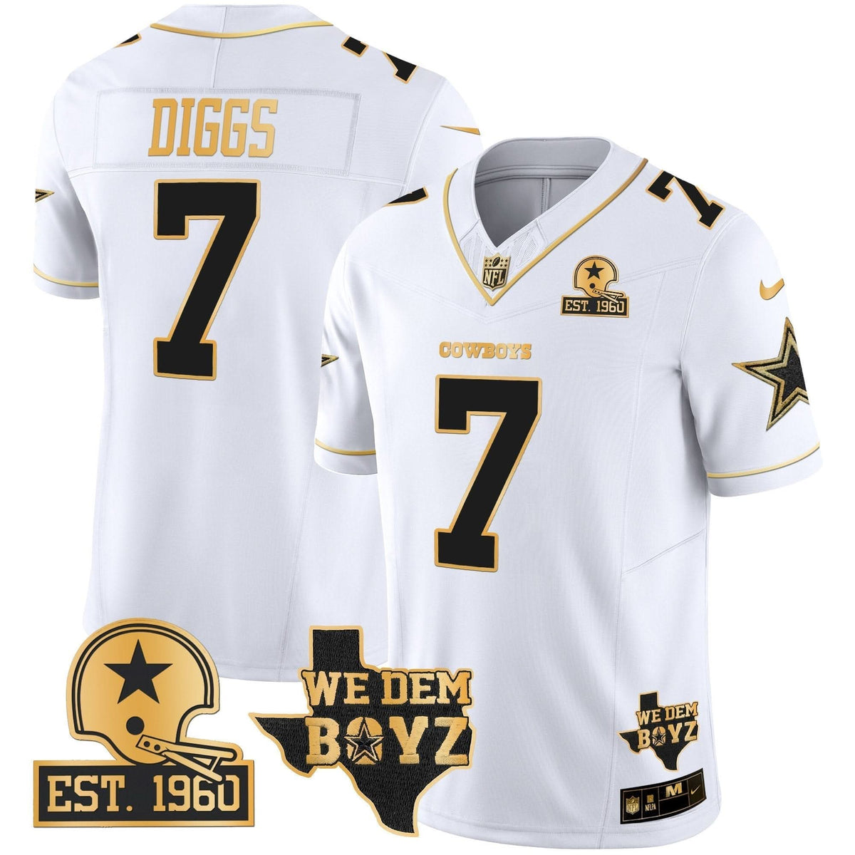 DAL Est. 1960 & We Dem Boyz Patch Gold Vapor Limited Jersey V2 - image 49
