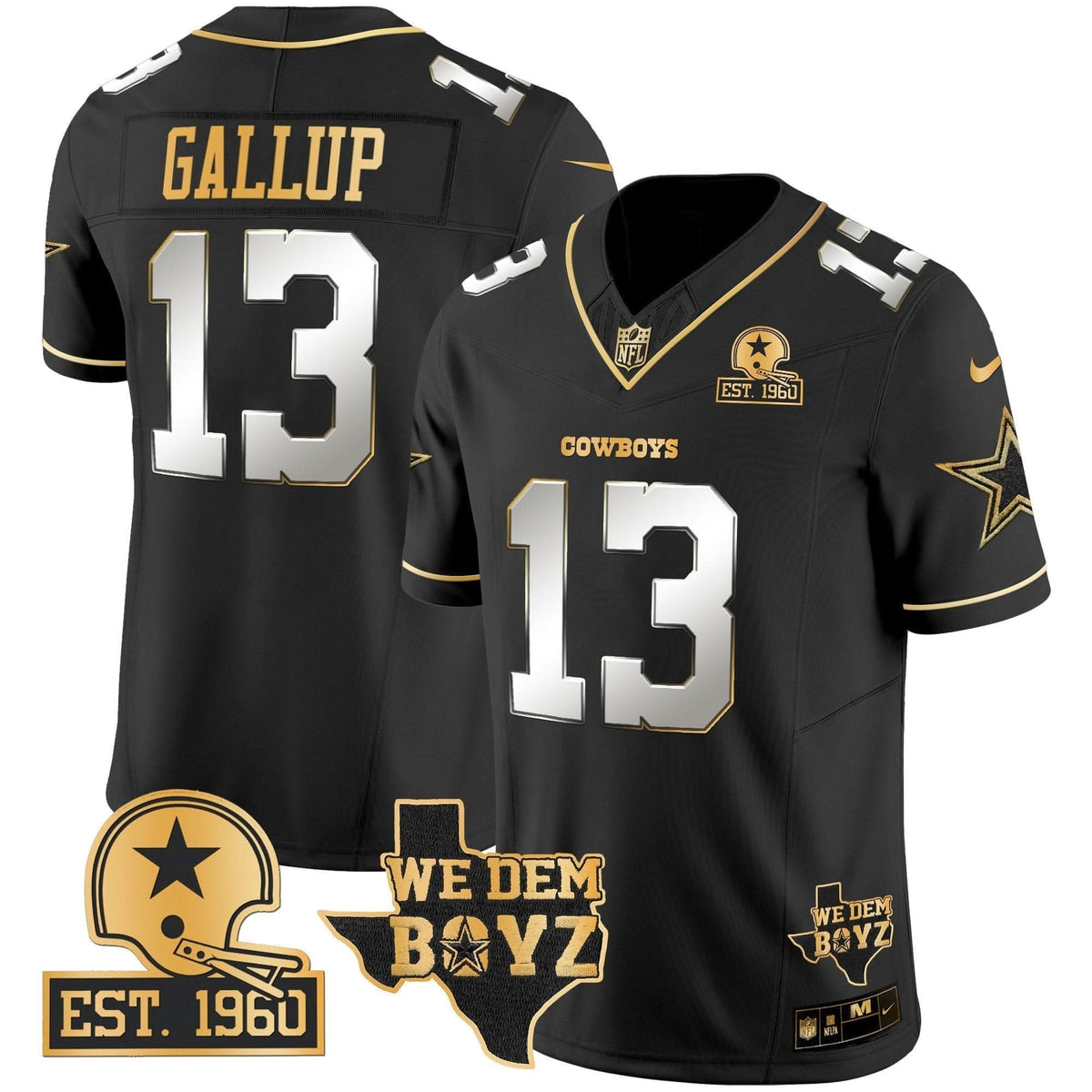 DAL Est. 1960 & We Dem Boyz Patch Gold Vapor Limited Jersey V2 - image 33