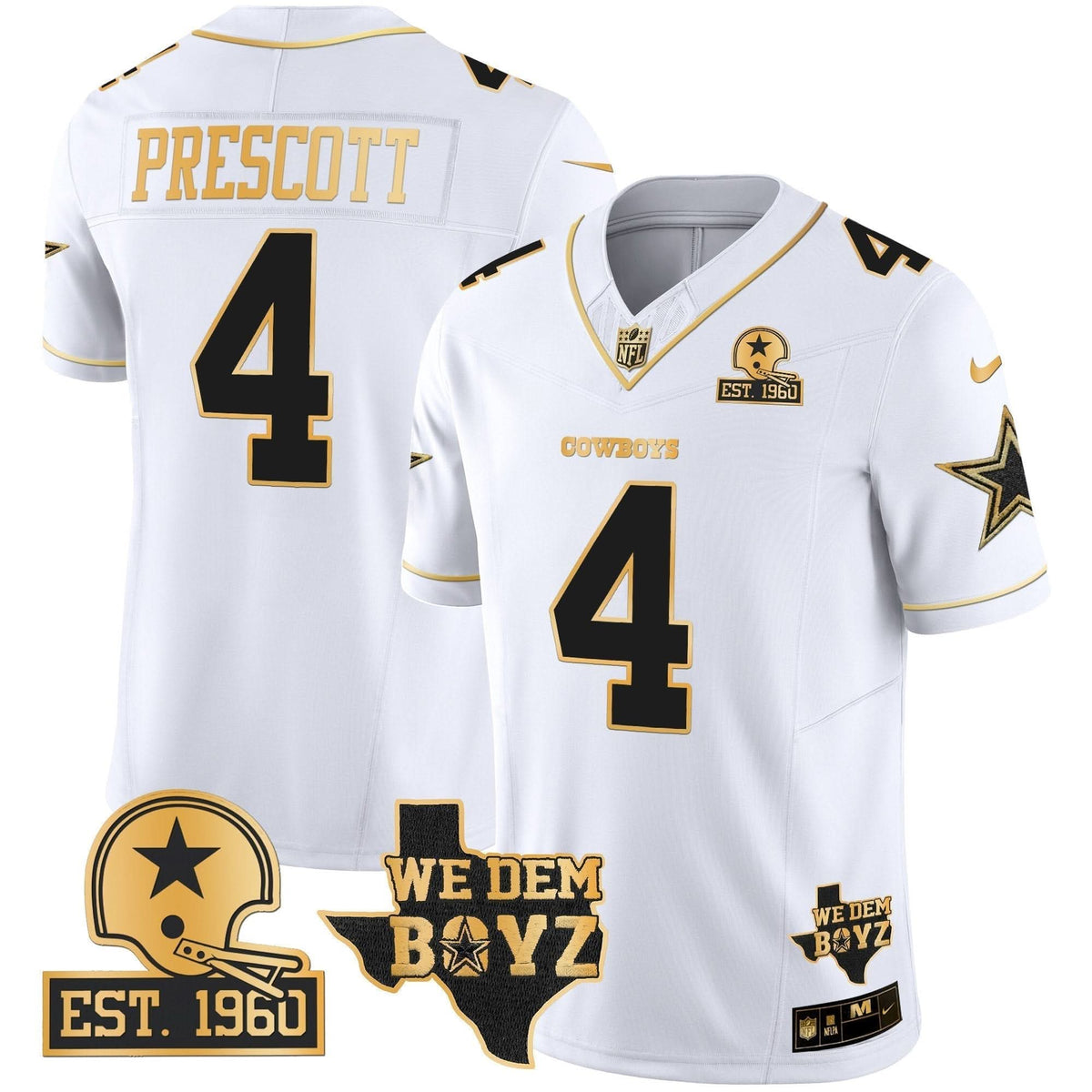 DAL Est. 1960 & We Dem Boyz Patch Gold Vapor Limited Jersey V2 - image 46