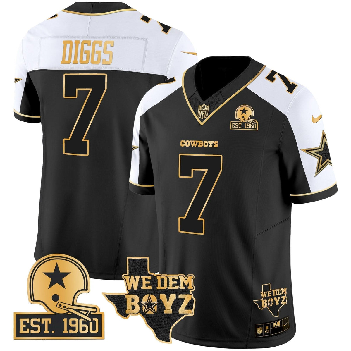 DAL Est. 1960 & We Dem Boyz Patch Gold Vapor Limited Jersey V2 - image 43