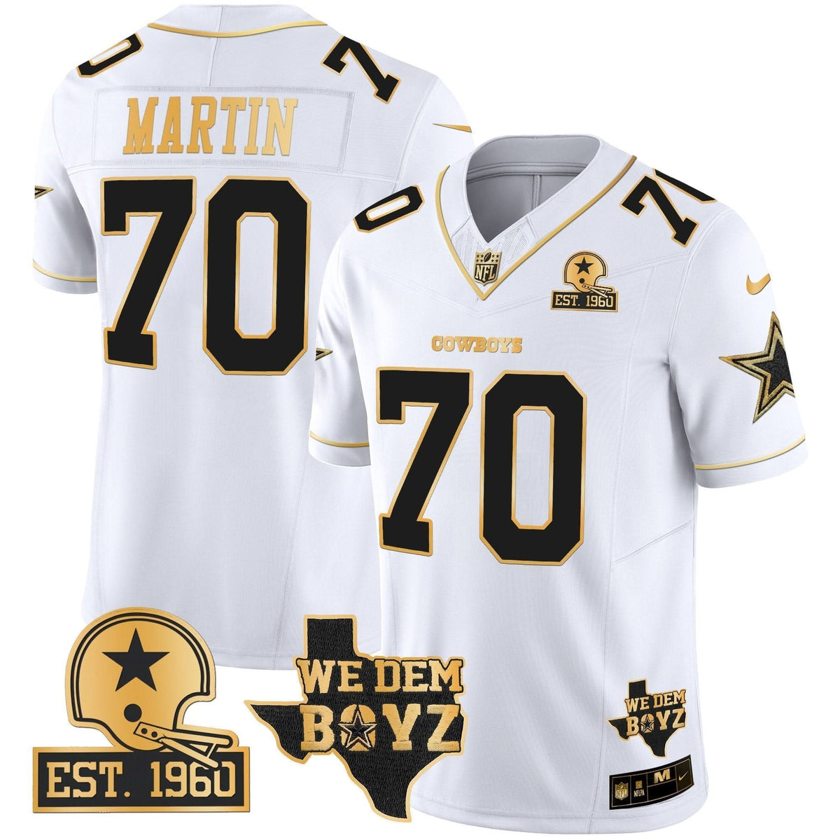 DAL Est. 1960 & We Dem Boyz Patch Gold Vapor Limited Jersey V2 - image 53