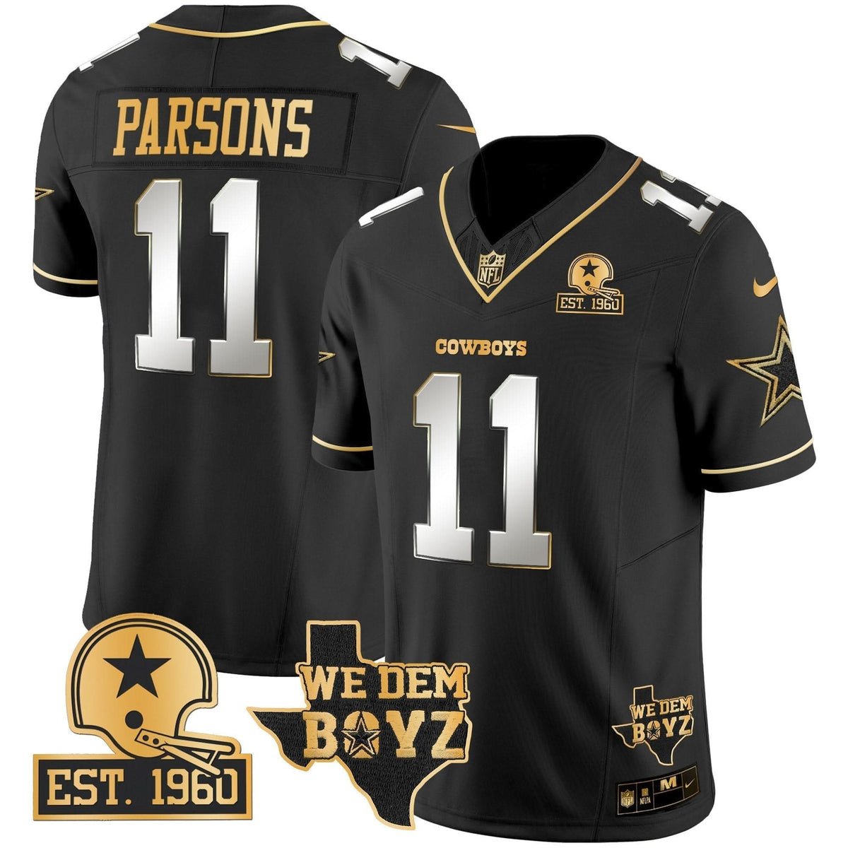 DAL Est. 1960 & We Dem Boyz Patch Gold Vapor Limited Jersey V2 - image 55