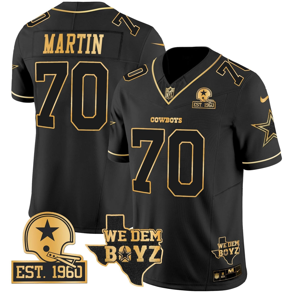 DAL Est. 1960 & We Dem Boyz Patch Gold Vapor Limited Jersey V2 - image 21