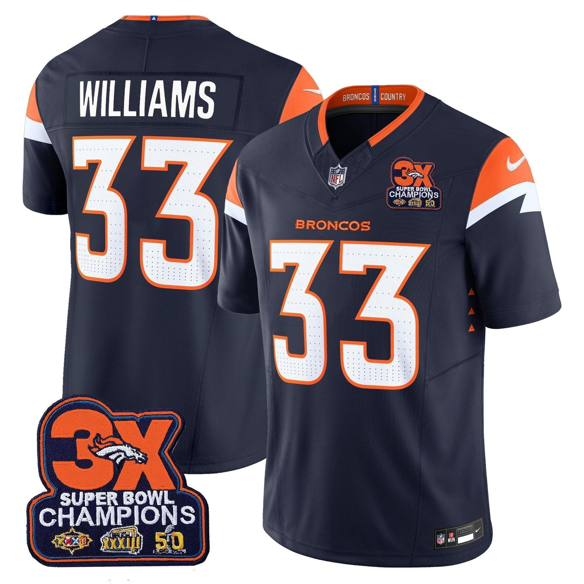 DEN 3-Time Champions Patch Vapor Limited Jersey - image 18