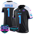 MIA "Miami Vice" Shula 347 & 50th Perfect Season Patch Vapor Limited Jersey - image 1
