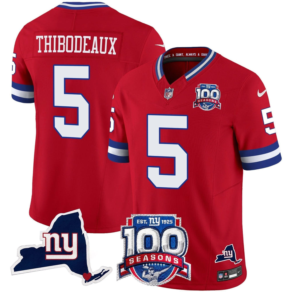 NYG 100th Season & State Patch Vapor Limited Jersey - image 44