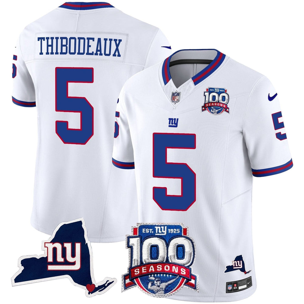 NYG 100th Season & State Patch Vapor Limited Jersey - image 35