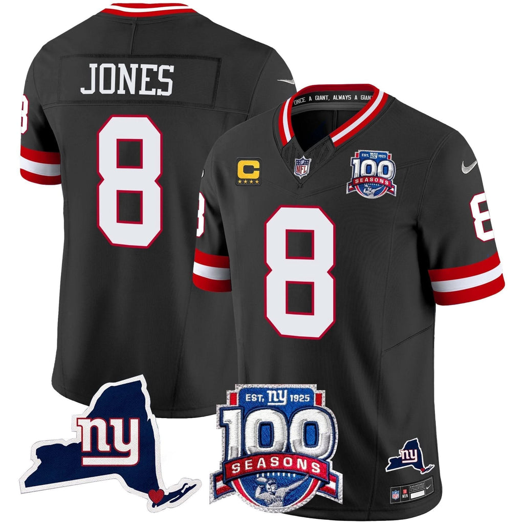 NYG 100th Season & State Patch Vapor Limited Jersey - image 49