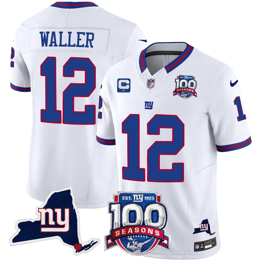 NYG 100th Season & State Patch Vapor Limited Jersey - image 34