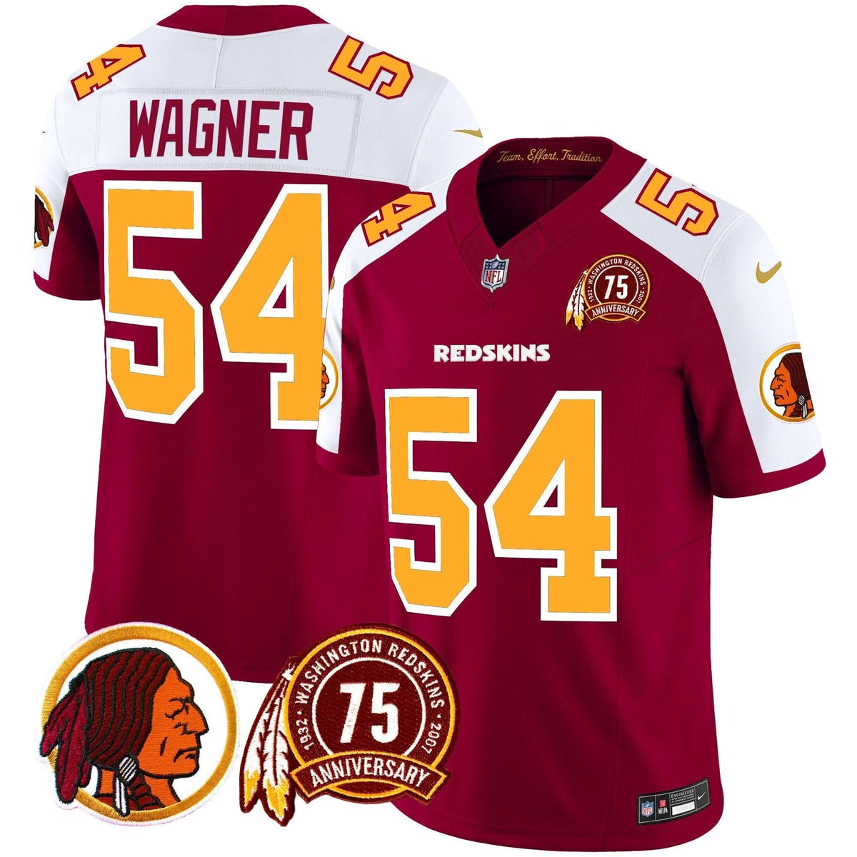 WR 75th Patch Throwback Vapor Limited Jersey - image 28