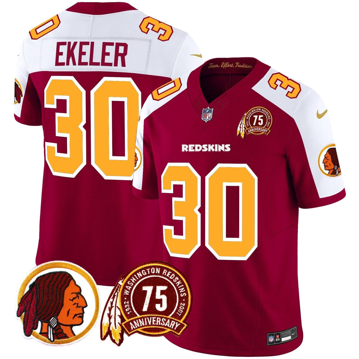 WR 75th Patch Throwback Vapor Limited Jersey - image 27
