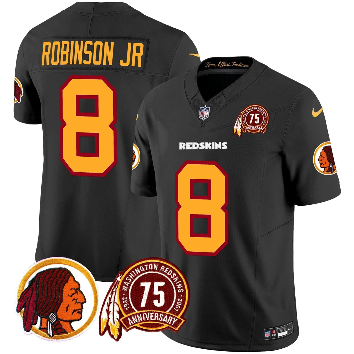 WR 75th Patch Throwback Vapor Limited Jersey - image 10