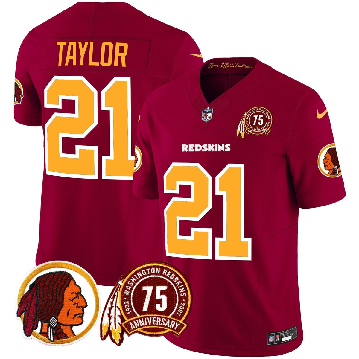 WR 75th Patch Throwback Vapor Limited Jersey - image 6