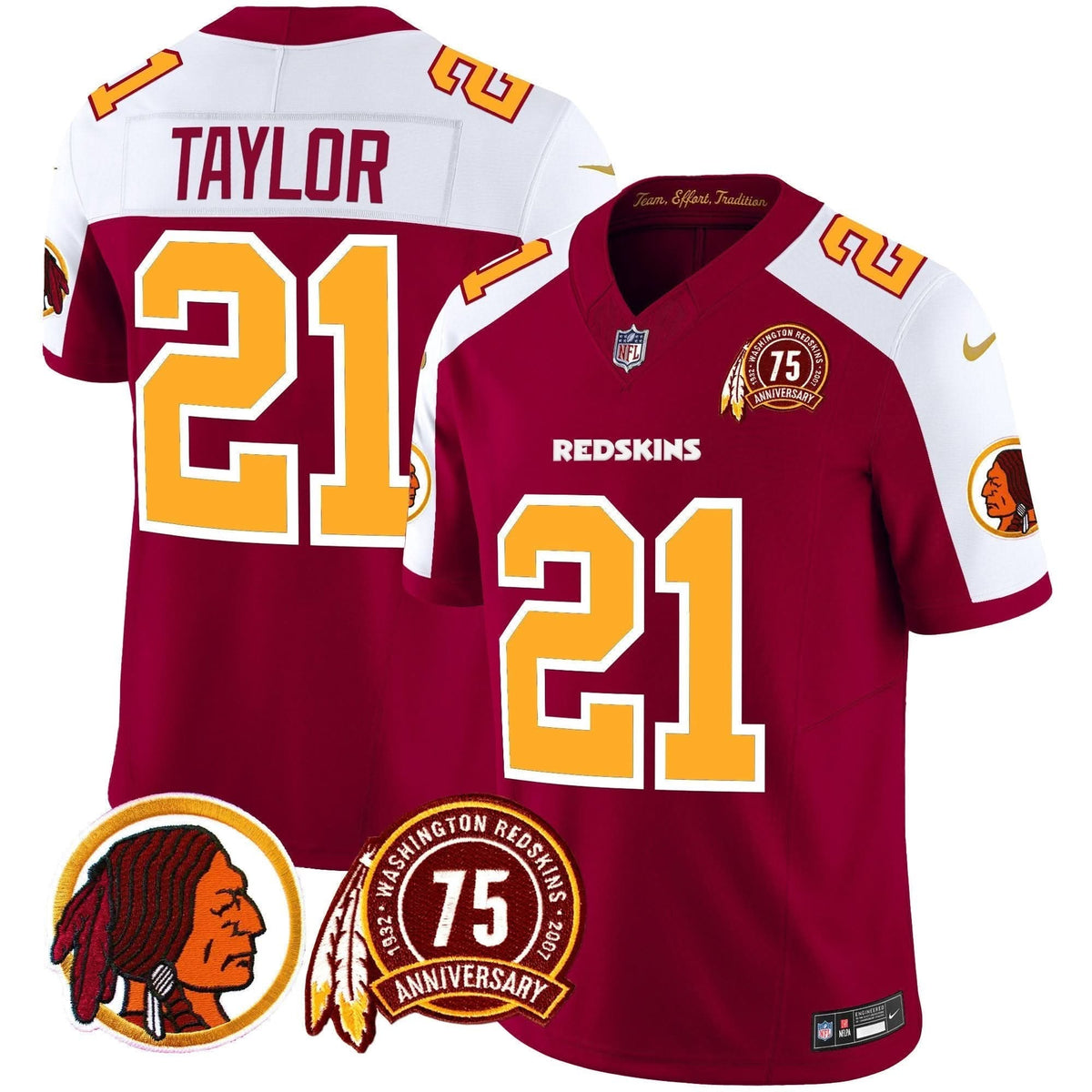 WR 75th Patch Throwback Vapor Limited Jersey - image 30