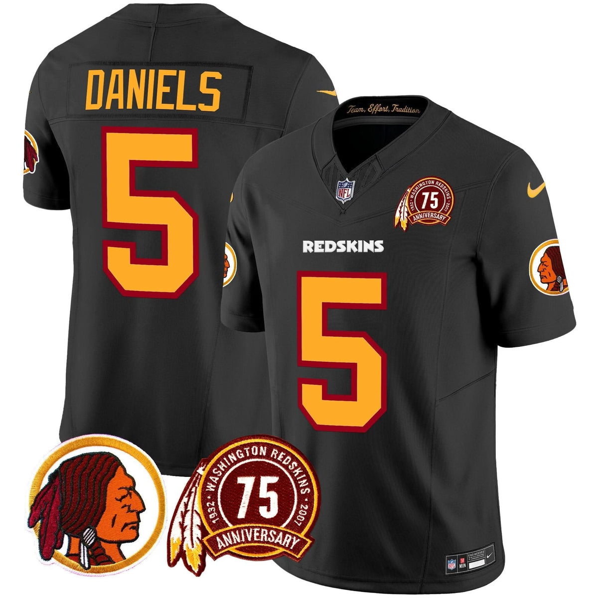 WR 75th Patch Throwback Vapor Limited Jersey - image 9