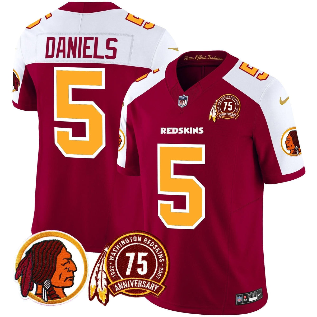 WR 75th Patch Throwback Vapor Limited Jersey - image 25