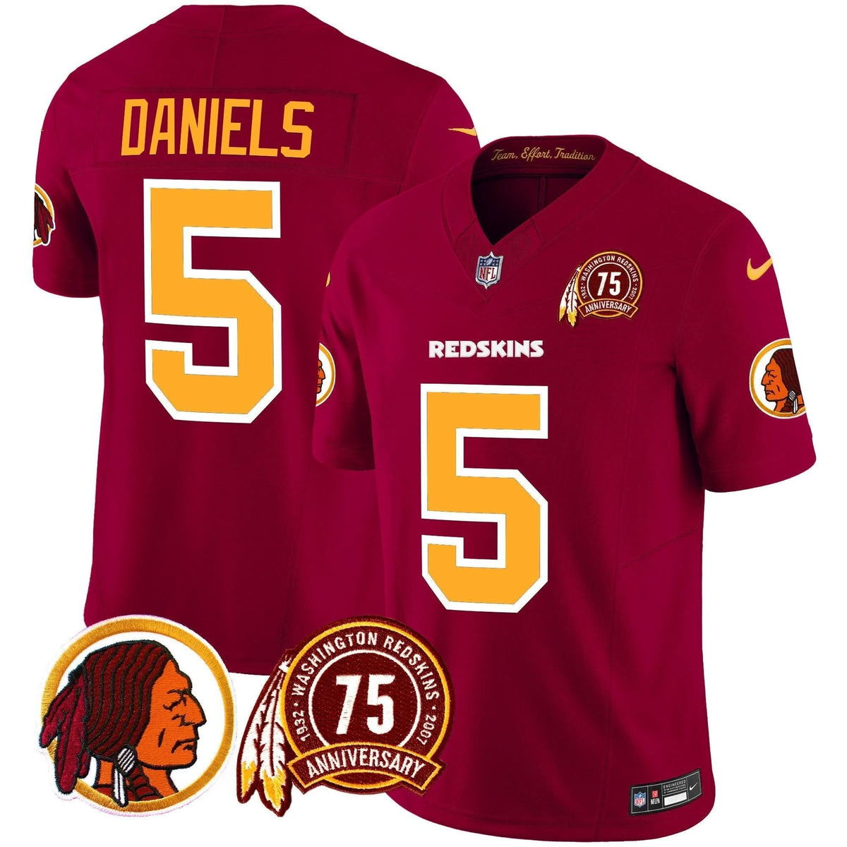 WR 75th Patch Throwback Vapor Limited Jersey - image 1