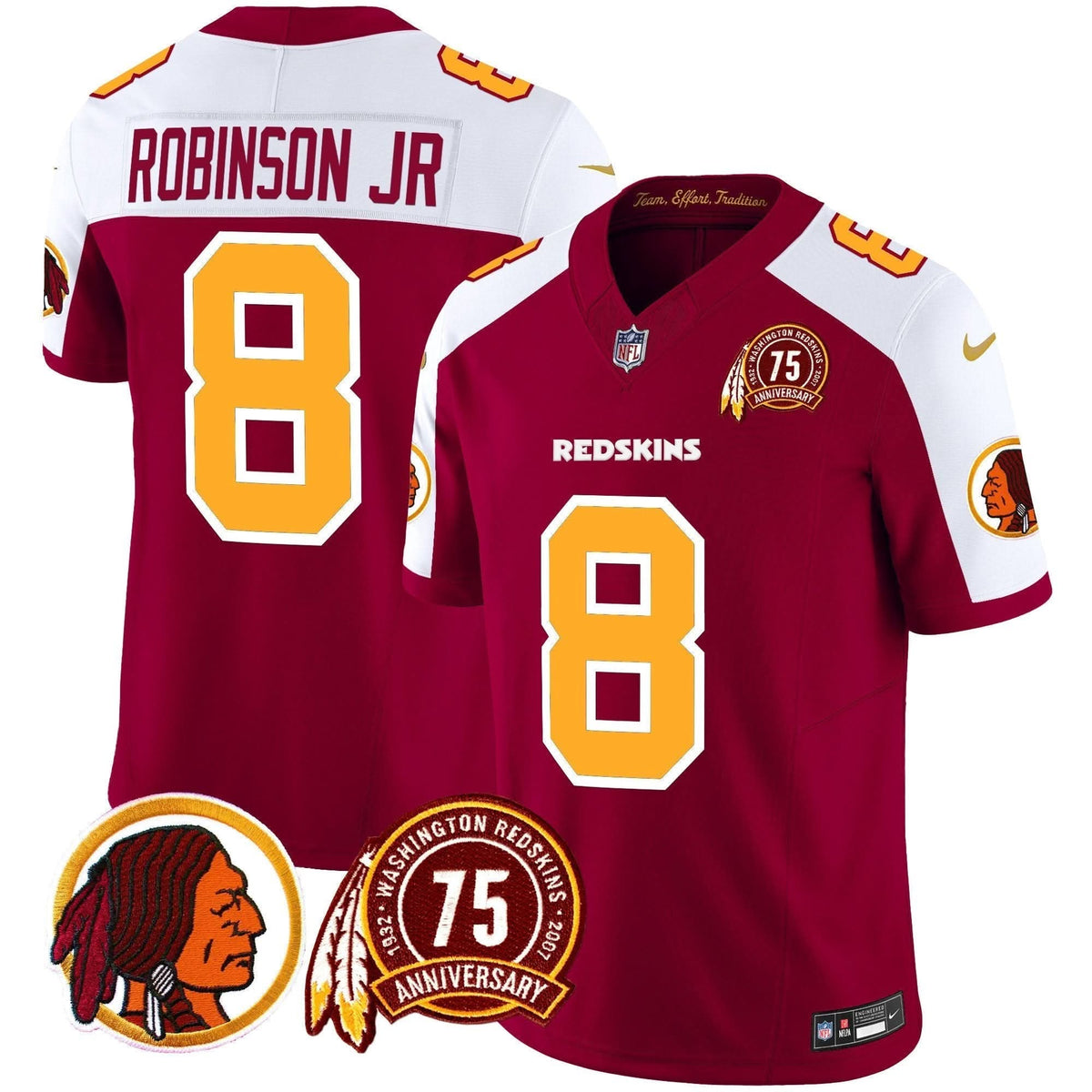 WR 75th Patch Throwback Vapor Limited Jersey - image 26