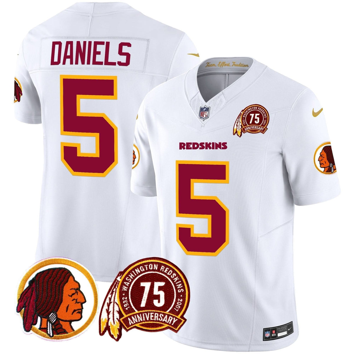 WR 75th Patch Throwback Vapor Limited Jersey - image 17