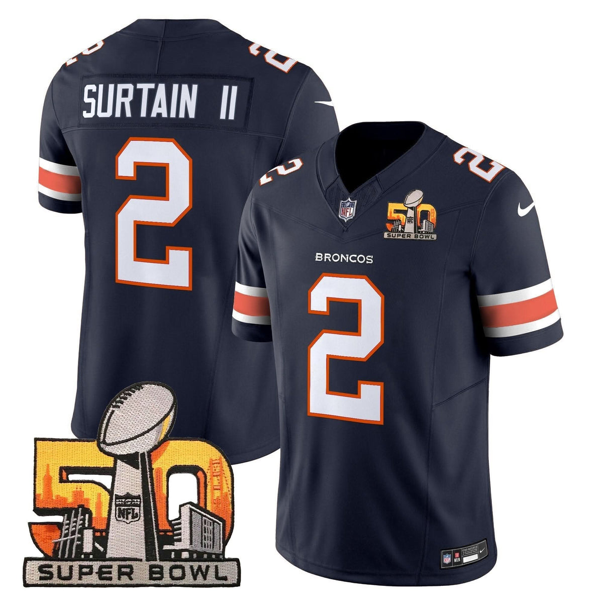 DB Super Bowl 50 Patch Vapor Limited Jersey - image 23
