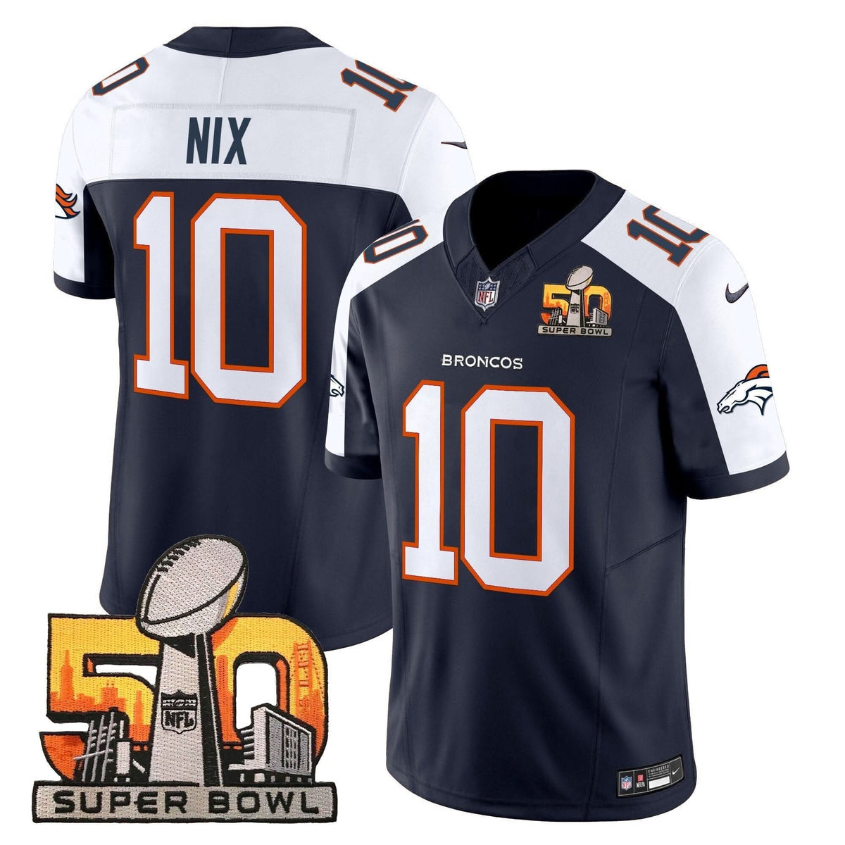 DB Super Bowl 50 Patch Vapor Limited Jersey - image 1