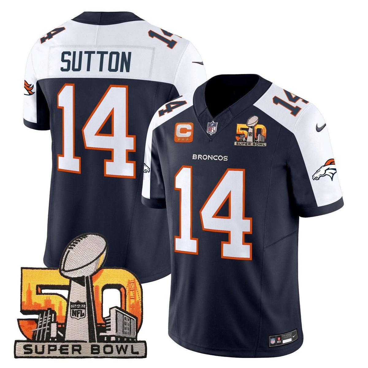 DB Super Bowl 50 Patch Vapor Limited Jersey - image 3