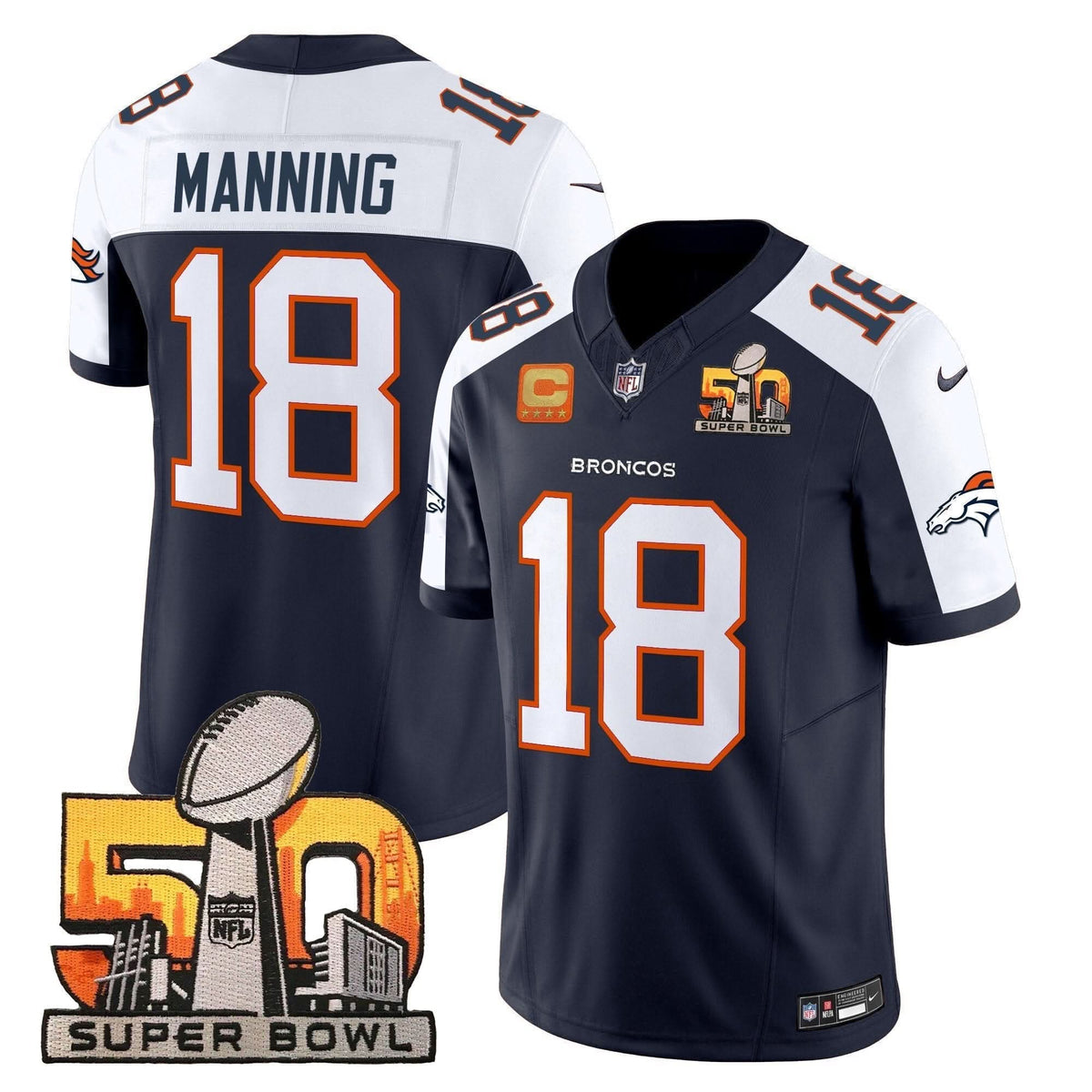 DB Super Bowl 50 Patch Vapor Limited Jersey - image 5