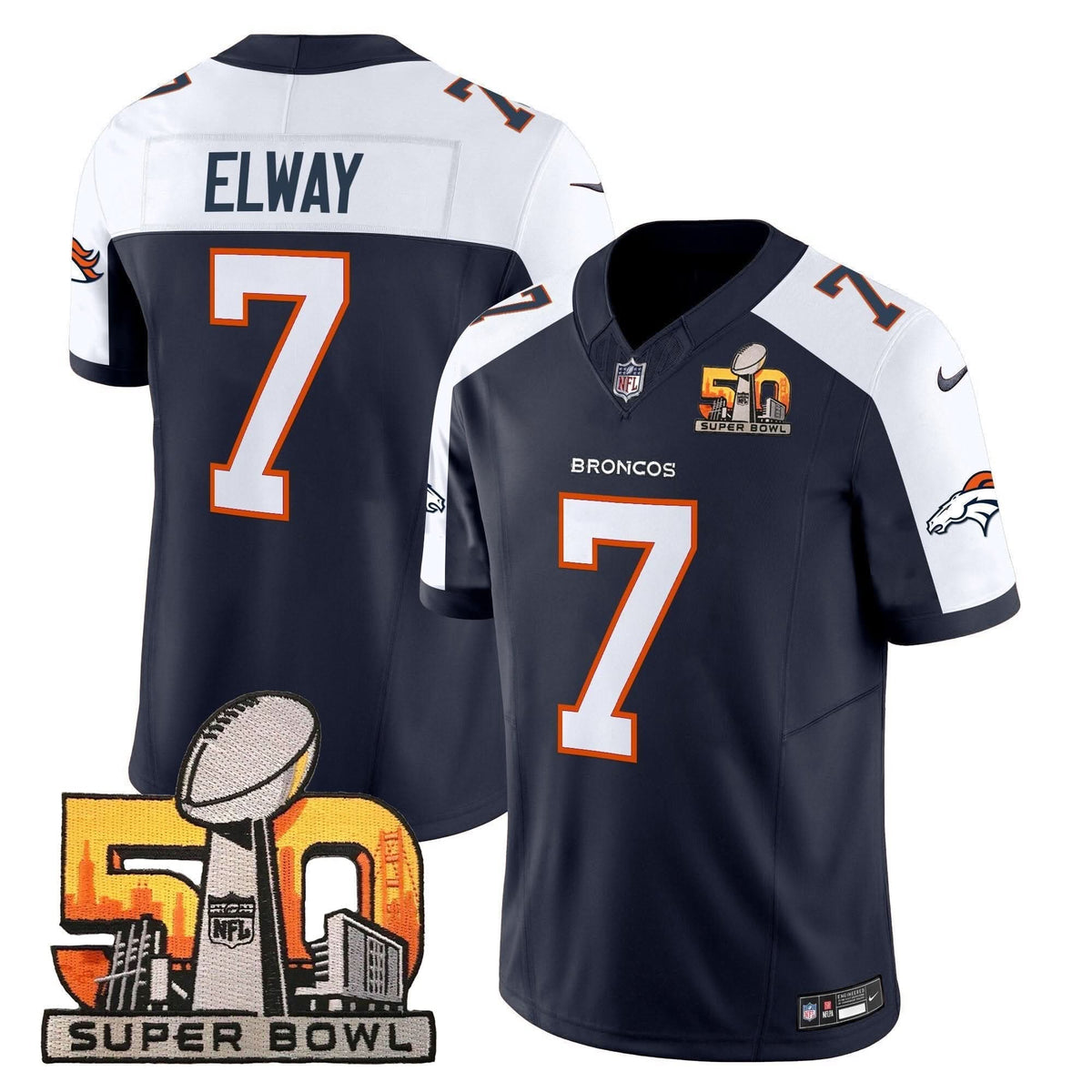 DB Super Bowl 50 Patch Vapor Limited Jersey - image 6