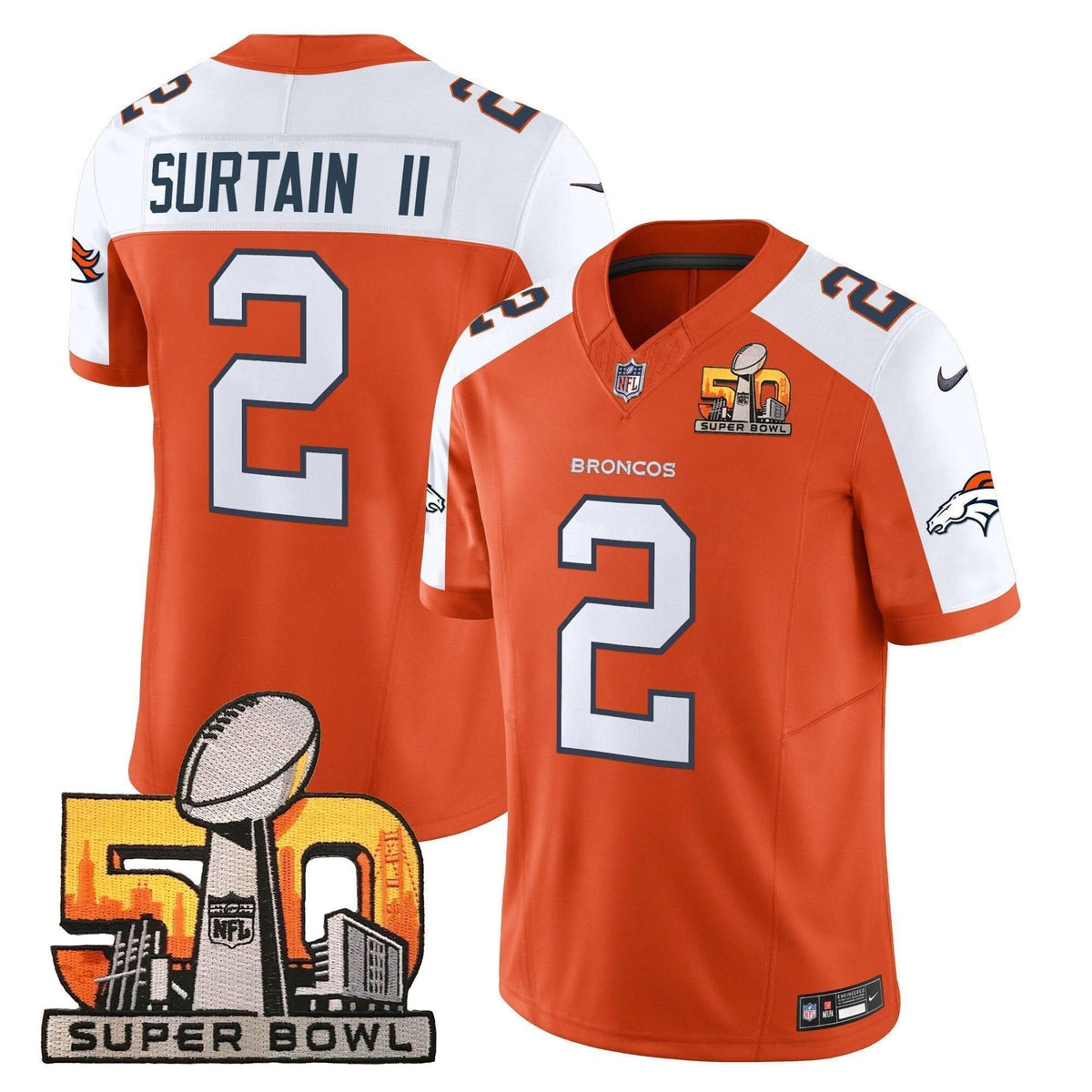 DB Super Bowl 50 Patch Vapor Limited Jersey - image 9