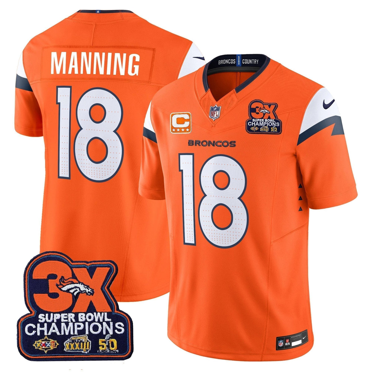 DEN 3-Time Champions Patch Vapor Limited Jersey - image 5