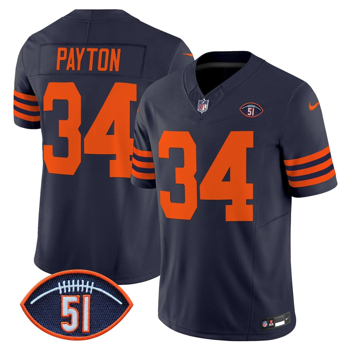 CB Dick Butkus Patch Throwback Vapor Limited Jersey - image 20