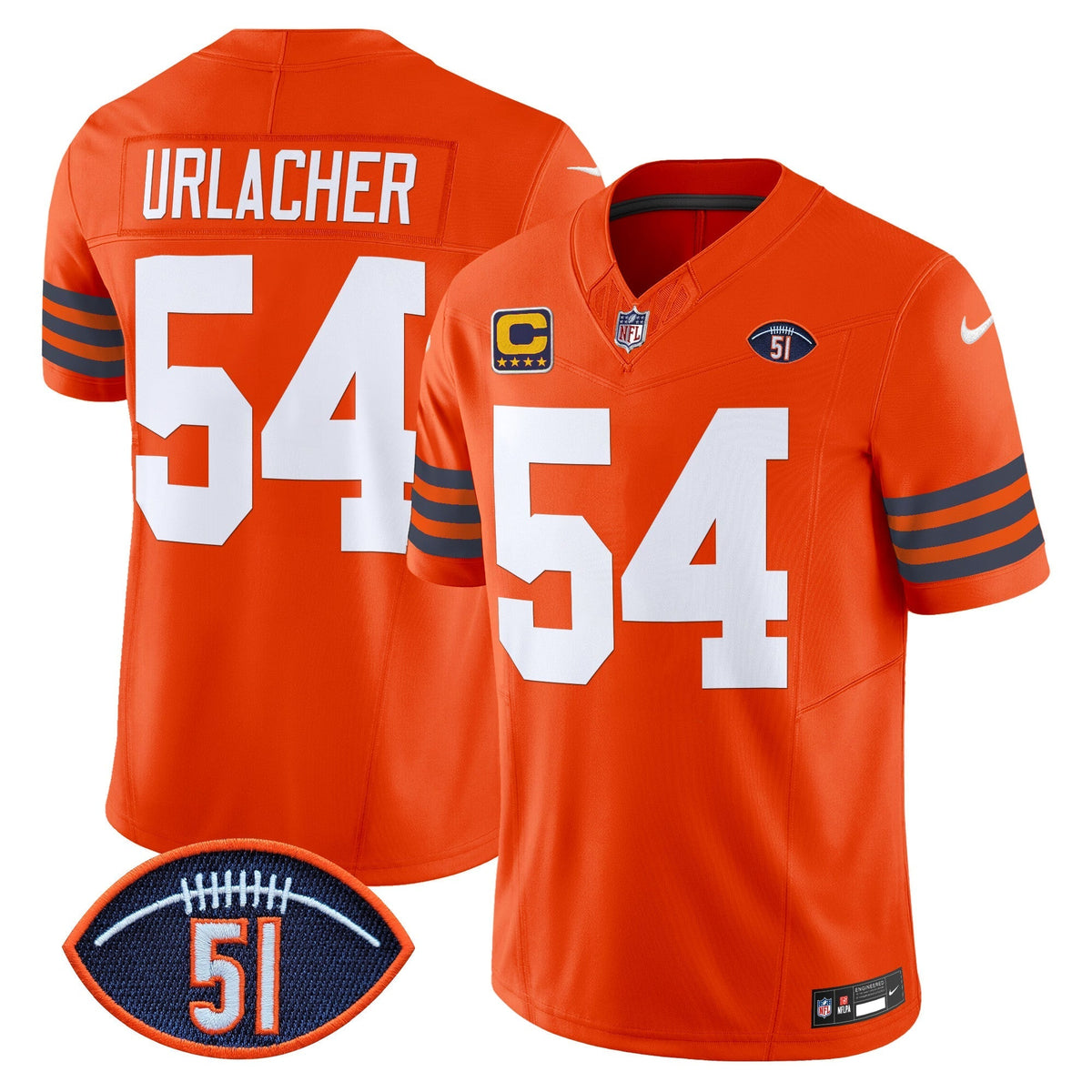 CHI Dick Butkus Patch Throwback Vapor Limited Jersey - image 32