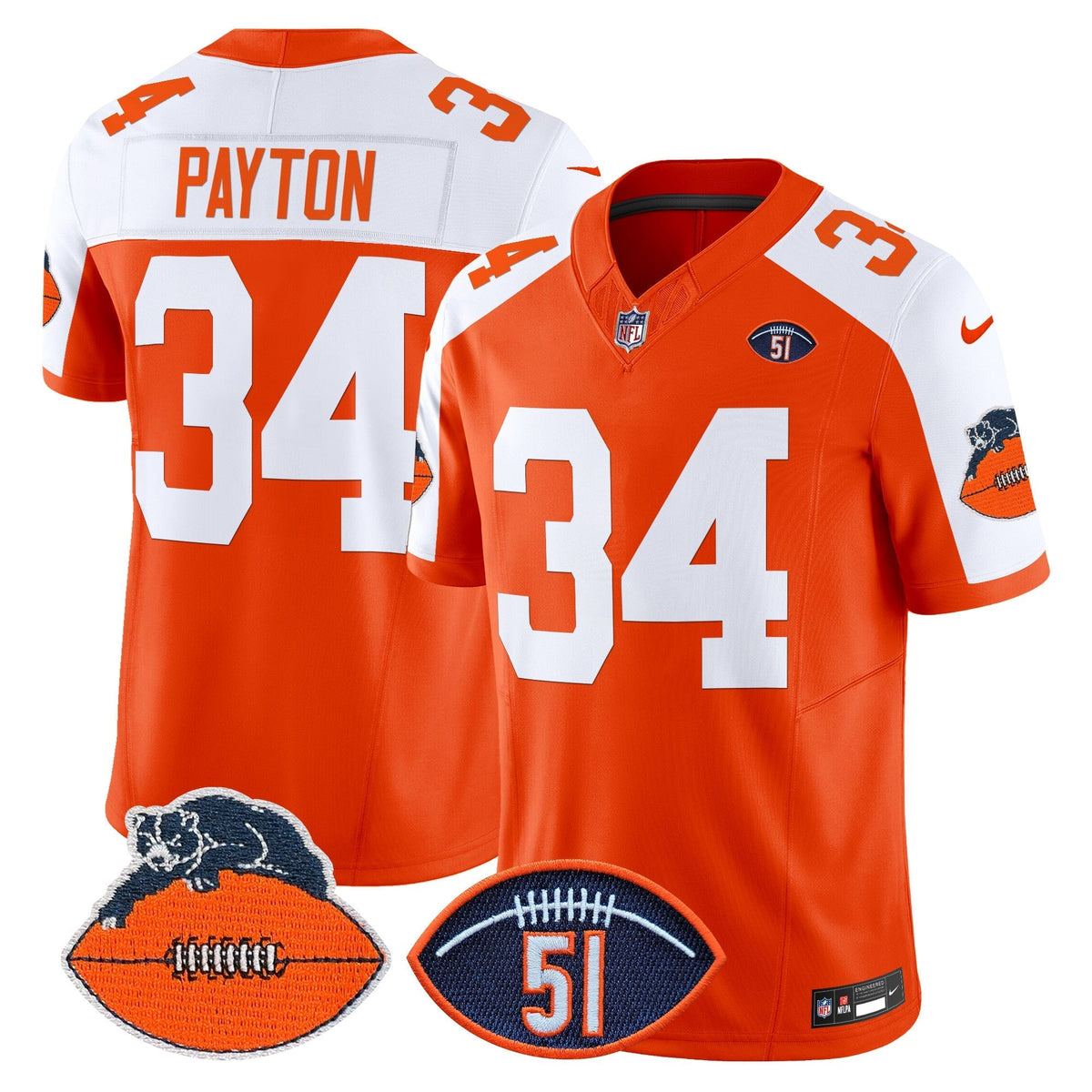CHI Dick Butkus Patch Throwback Vapor Limited Jersey - image 13