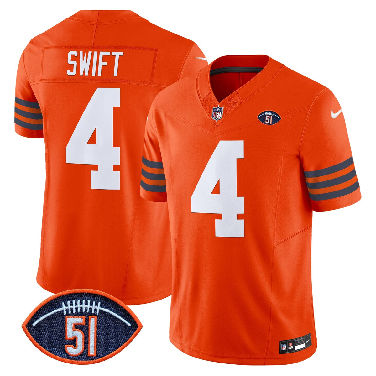 CHI Dick Butkus Patch Throwback Vapor Limited Jersey - image 31