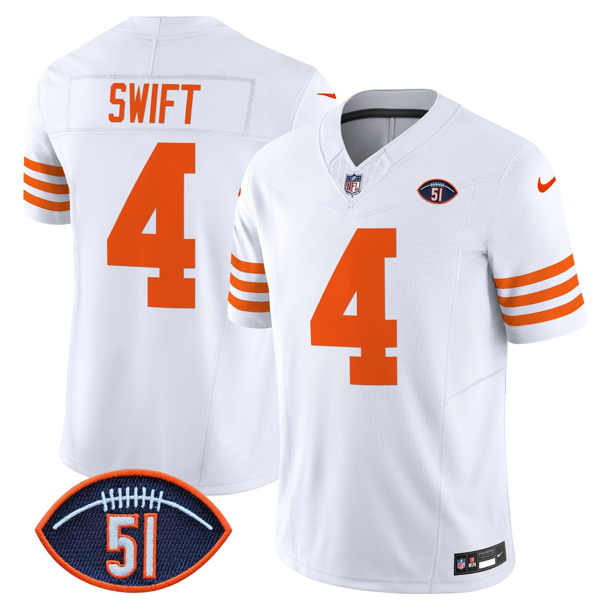 CHI Dick Butkus Patch Throwback Vapor Limited Jersey - image 24