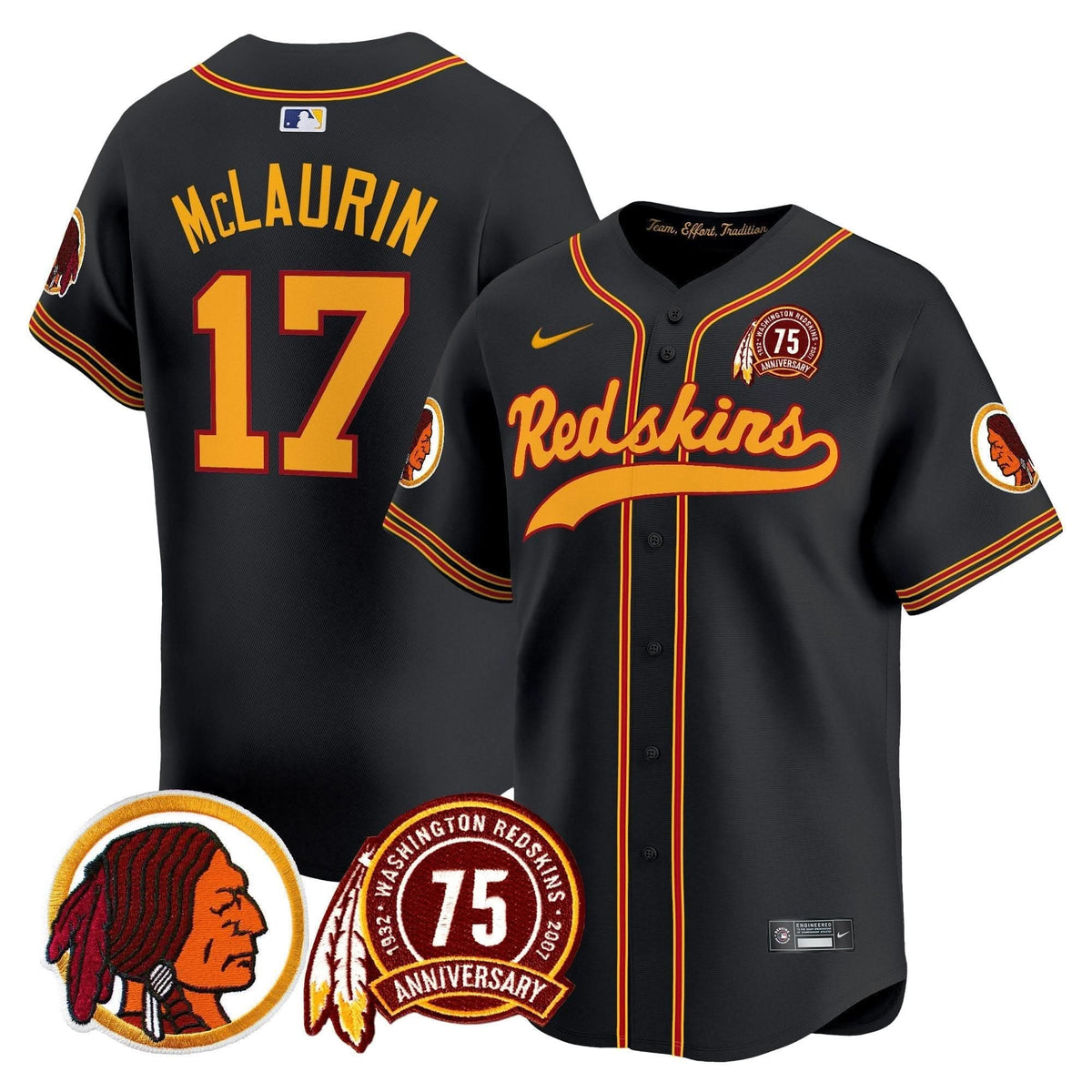 WR 75th Patch Throwback Vapor Premier Limited Jersey - image 21